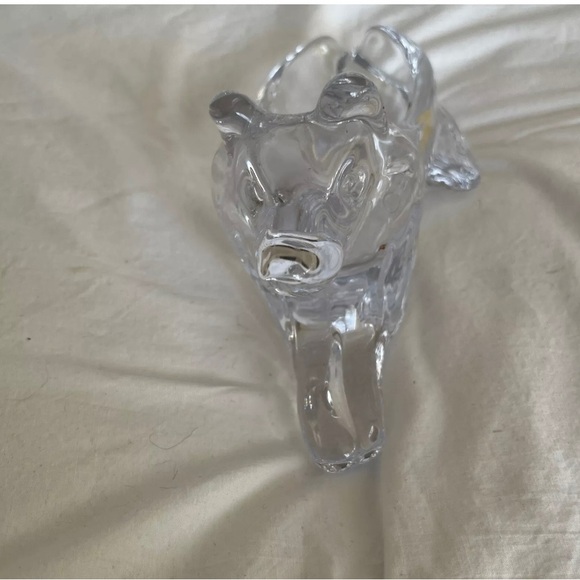 Bayel Hand-Made French Crystal Wolf Ash Tray / Candy Dish - Picture 8 of 14
